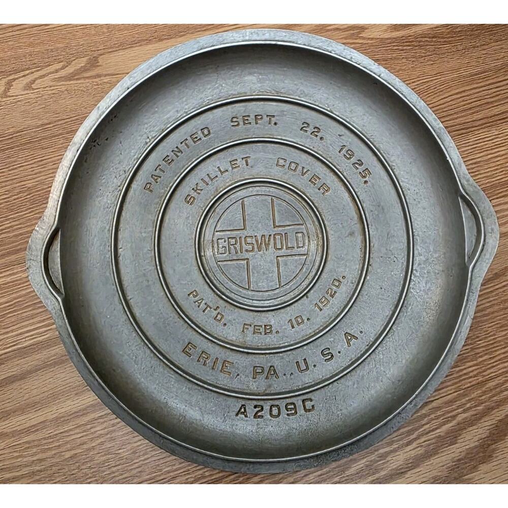 Vintage Aluminum Griswold A209C Skillet Cover